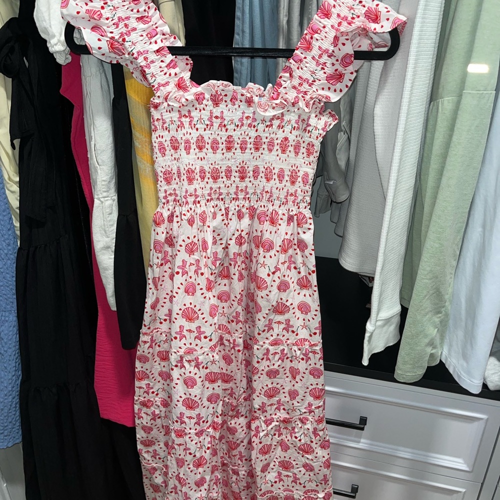Hill House Pink Floral Maxi Dress